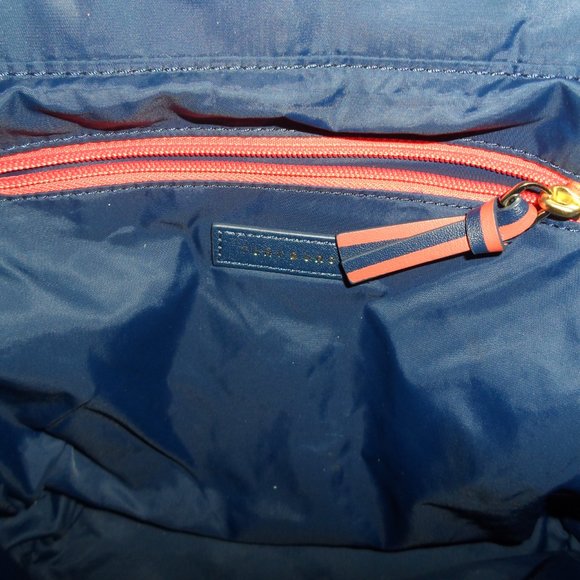 Tory Burch Flame Quilt Nylon Mini Backpack